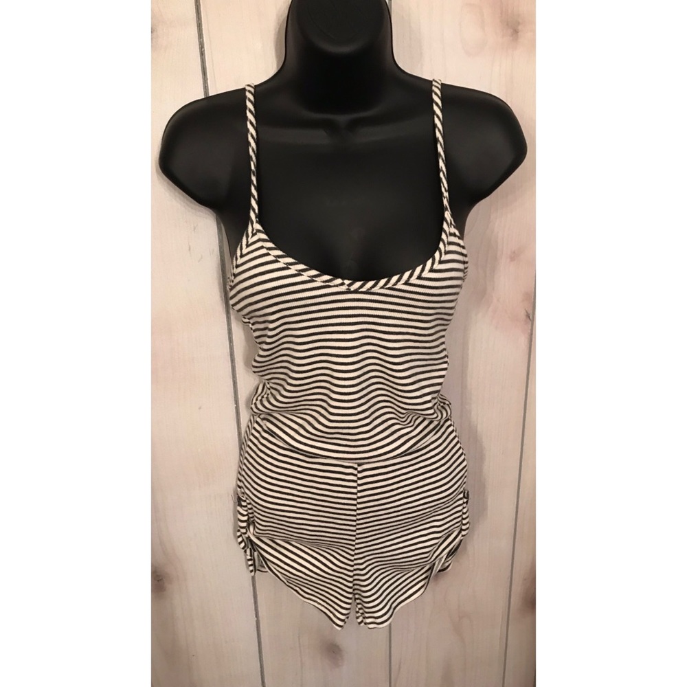 Striped romper